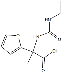 2-[(ethylcarbamoyl)amino]-2-(furan-2-yl)propanoic acid Structure