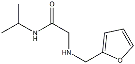 2-[(furan-2-ylmethyl)amino]-N-(propan-2-yl)acetamide 化学構造式