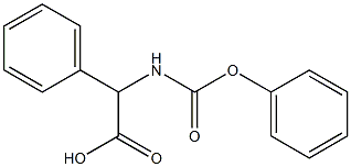 2-[(phenoxycarbonyl)amino]-2-phenylacetic acid 结构式