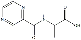 2-[(pyrazin-2-ylcarbonyl)amino]propanoic acid,,结构式