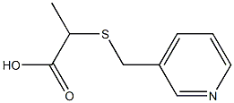 2-[(pyridin-3-ylmethyl)thio]propanoic acid Structure