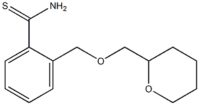 2-[(tetrahydro-2H-pyran-2-ylmethoxy)methyl]benzenecarbothioamide,,结构式