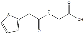 2-[(thien-2-ylacetyl)amino]propanoic acid 化学構造式