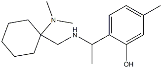 2-[1-({[1-(dimethylamino)cyclohexyl]methyl}amino)ethyl]-5-methylphenol Structure