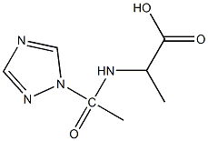 2-[1-(1H-1,2,4-triazol-1-yl)acetamido]propanoic acid Structure