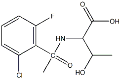  2-[1-(2-chloro-6-fluorophenyl)acetamido]-3-hydroxybutanoic acid