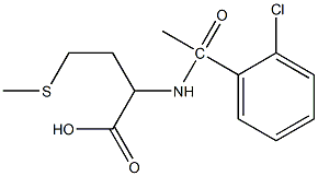 2-[1-(2-chlorophenyl)acetamido]-4-(methylsulfanyl)butanoic acid,,结构式