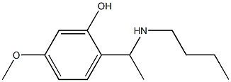 2-[1-(butylamino)ethyl]-5-methoxyphenol Structure