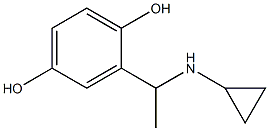 2-[1-(cyclopropylamino)ethyl]benzene-1,4-diol Struktur