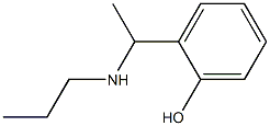 2-[1-(propylamino)ethyl]phenol Structure
