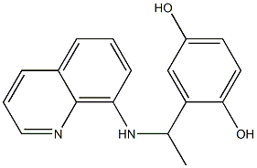 2-[1-(quinolin-8-ylamino)ethyl]benzene-1,4-diol 结构式