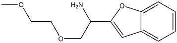 2-[1-amino-2-(2-methoxyethoxy)ethyl]-1-benzofuran,,结构式