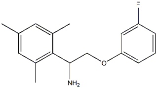 2-[1-amino-2-(3-fluorophenoxy)ethyl]-1,3,5-trimethylbenzene Structure