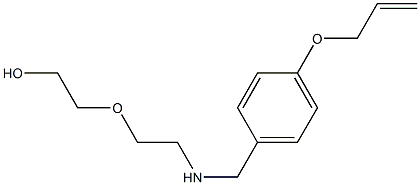 2-[2-({[4-(prop-2-en-1-yloxy)phenyl]methyl}amino)ethoxy]ethan-1-ol,,结构式