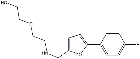 2-[2-({[5-(4-fluorophenyl)furan-2-yl]methyl}amino)ethoxy]ethan-1-ol Struktur