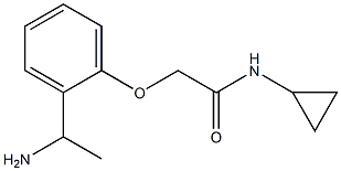 2-[2-(1-aminoethyl)phenoxy]-N-cyclopropylacetamide|