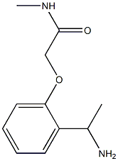 2-[2-(1-aminoethyl)phenoxy]-N-methylacetamide Struktur