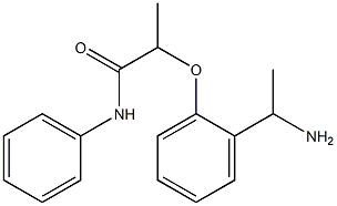 2-[2-(1-aminoethyl)phenoxy]-N-phenylpropanamide Struktur