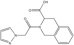  2-[2-(1H-pyrazol-1-yl)acetyl]-1,2,3,4-tetrahydroisoquinoline-3-carboxylic acid
