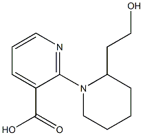 2-[2-(2-hydroxyethyl)piperidin-1-yl]pyridine-3-carboxylic acid