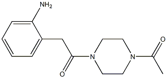 2-[2-(4-acetylpiperazin-1-yl)-2-oxoethyl]aniline 化学構造式