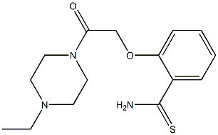 2-[2-(4-ethylpiperazin-1-yl)-2-oxoethoxy]benzene-1-carbothioamide Structure