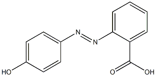 2-[2-(4-hydroxyphenyl)diazen-1-yl]benzoic acid Struktur