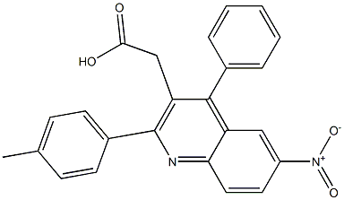 2-[2-(4-methylphenyl)-6-nitro-4-phenylquinolin-3-yl]acetic acid