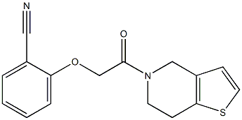 2-[2-(6,7-dihydrothieno[3,2-c]pyridin-5(4H)-yl)-2-oxoethoxy]benzonitrile|