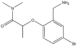 2-[2-(aminomethyl)-4-bromophenoxy]-N,N-dimethylpropanamide Structure