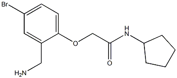 2-[2-(aminomethyl)-4-bromophenoxy]-N-cyclopentylacetamide