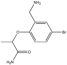 2-[2-(aminomethyl)-4-bromophenoxy]propanamide|