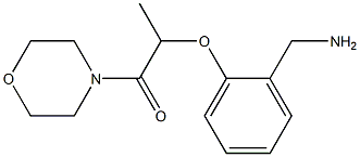 2-[2-(aminomethyl)phenoxy]-1-(morpholin-4-yl)propan-1-one,,结构式