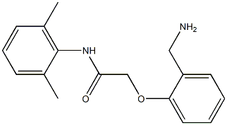 2-[2-(aminomethyl)phenoxy]-N-(2,6-dimethylphenyl)acetamide 化学構造式