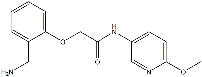 2-[2-(aminomethyl)phenoxy]-N-(6-methoxypyridin-3-yl)acetamide Structure