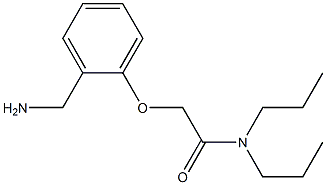 2-[2-(aminomethyl)phenoxy]-N,N-dipropylacetamide 化学構造式