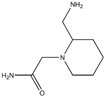 2-[2-(aminomethyl)piperidin-1-yl]acetamide 结构式