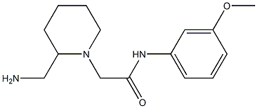 2-[2-(aminomethyl)piperidin-1-yl]-N-(3-methoxyphenyl)acetamide