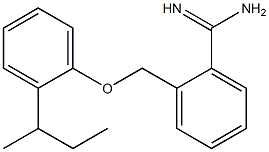 2-[2-(butan-2-yl)phenoxymethyl]benzene-1-carboximidamide 化学構造式