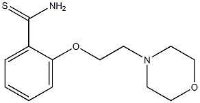 2-[2-(morpholin-4-yl)ethoxy]benzene-1-carbothioamide,,结构式