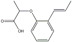 2-[2-(prop-1-en-1-yl)phenoxy]propanoic acid Structure