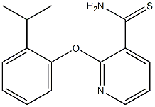 2-[2-(propan-2-yl)phenoxy]pyridine-3-carbothioamide
