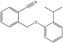 2-[2-(propan-2-yl)phenoxymethyl]benzonitrile Structure