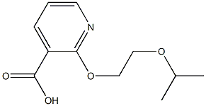 2-[2-(propan-2-yloxy)ethoxy]pyridine-3-carboxylic acid Structure
