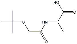 2-[2-(tert-butylsulfanyl)acetamido]propanoic acid,,结构式