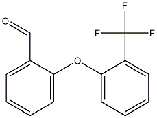 2-[2-(trifluoromethyl)phenoxy]benzaldehyde Structure