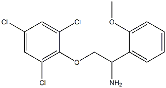 2-[2-amino-2-(2-methoxyphenyl)ethoxy]-1,3,5-trichlorobenzene,,结构式