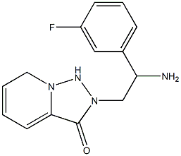 2-[2-amino-2-(3-fluorophenyl)ethyl]-2H,3H-[1,2,4]triazolo[3,4-a]pyridin-3-one 结构式