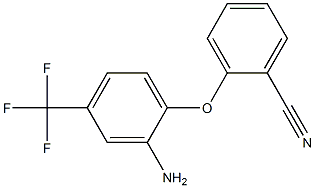 2-[2-amino-4-(trifluoromethyl)phenoxy]benzonitrile Struktur