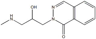 2-[2-hydroxy-3-(methylamino)propyl]-1,2-dihydrophthalazin-1-one 结构式